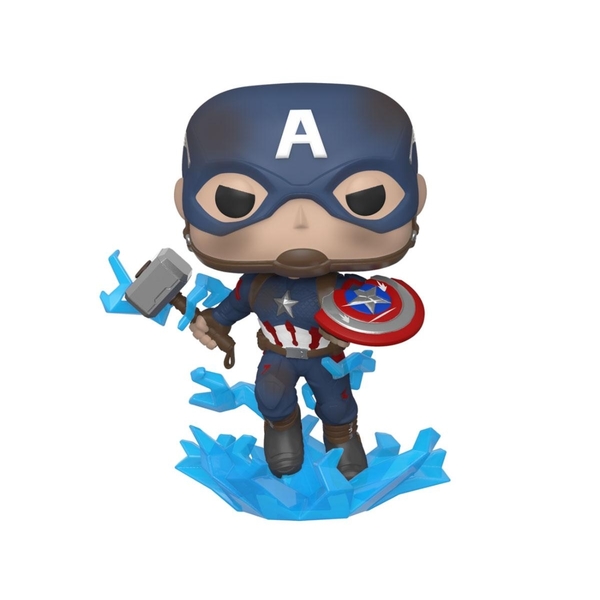 Figurine Captain America avec Mjolnir 573 Avengers Engame - Funko Pop