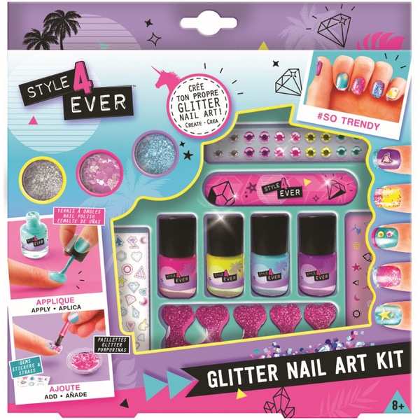 Kit vernis à ongles Glitter Nail Art 