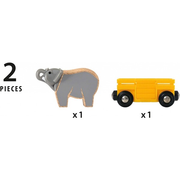 Wagon et Éléphant