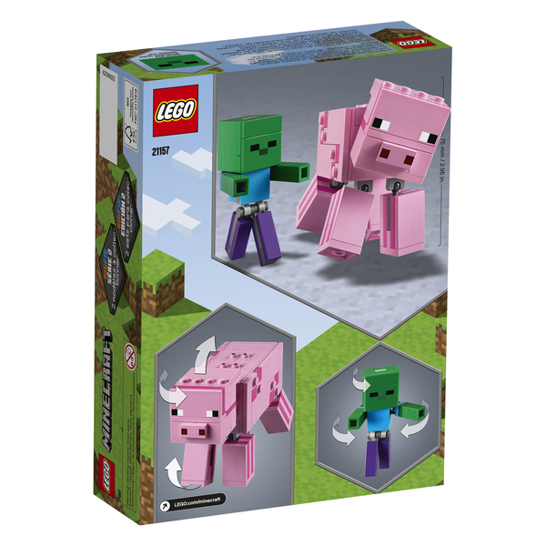 21157 - LEGO® Minecraft Bigfigurine cochon et bébé zombie