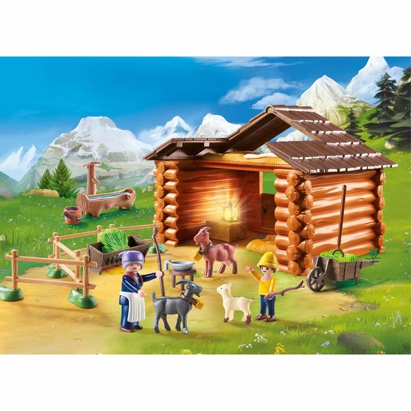 70255 - Playmobil Heidi - Peter avec étable de chèvres