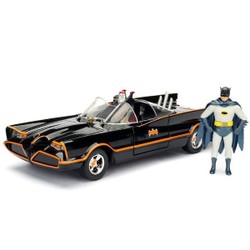 Batmobile 1966 avec figurines Batman et Robin