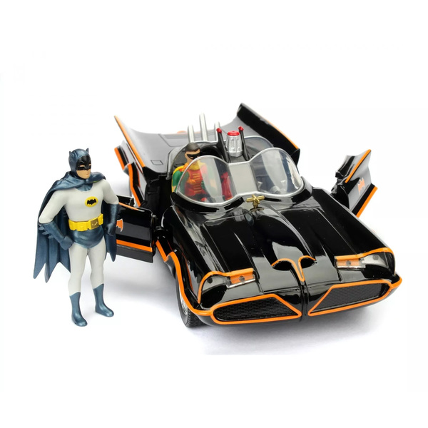 Batmobile 1966 avec figurines Batman et Robin