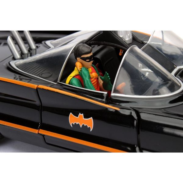 Batmobile 1966 avec figurines Batman et Robin