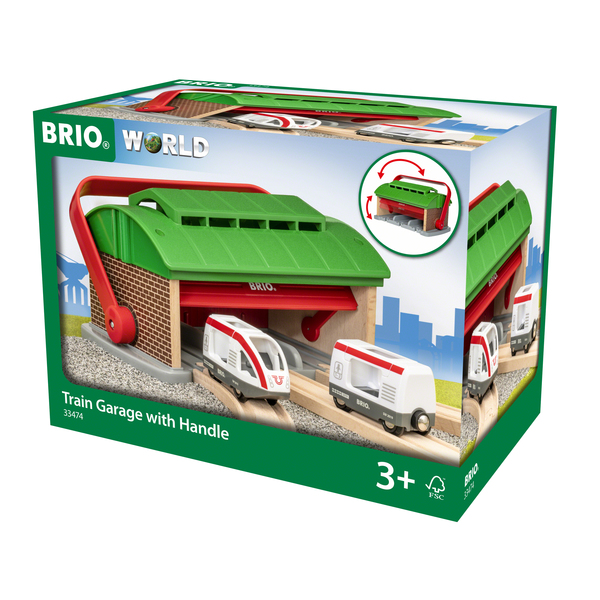 33474 - Brio World - Garage pour trains portatif