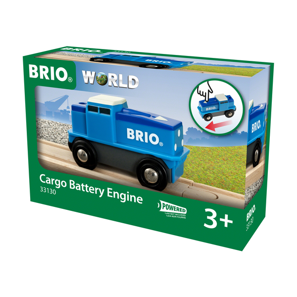 33130 - Brio World - Locomotive de fret bleue à pile