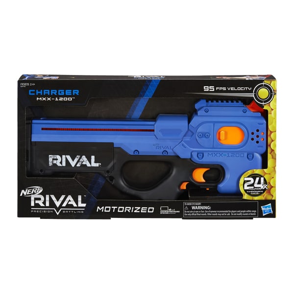 Pistolet Nerf Charger MXX-1200 bleu - Nerf Rival