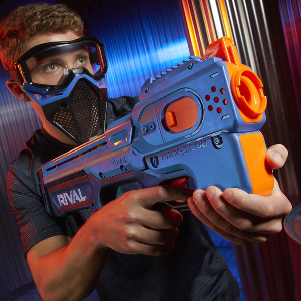 Pistolet Nerf Charger MXX-1200 bleu - Nerf Rival