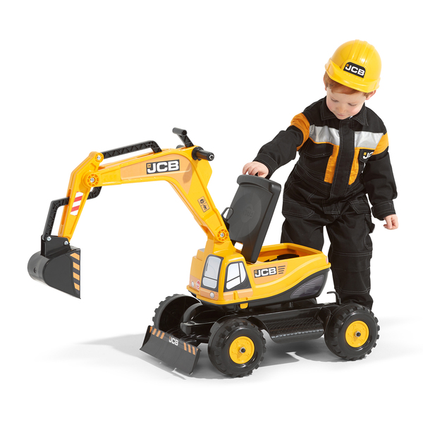 Pelleteuse JCB avec casque