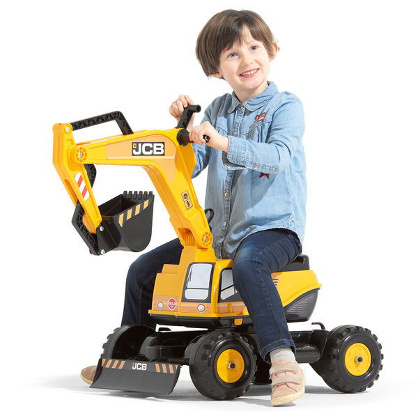 Pelleteuse JCB avec casque