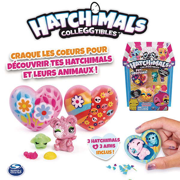 Coffret 3 Hatchimals et 3 animaux S7