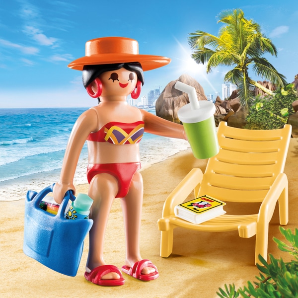 70300 - Playmobil Spécial Plus - Vacancière avec transat