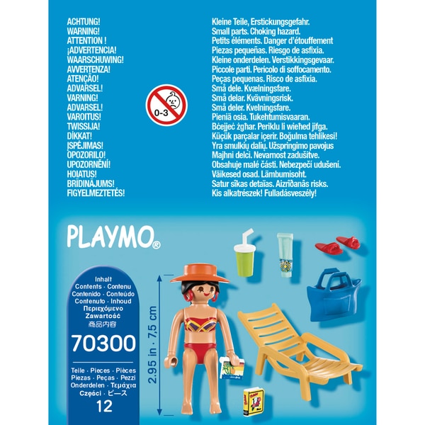 70300 - Playmobil Spécial Plus - Vacancière avec transat