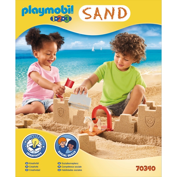 70340 - Playmobil 1.2.3 - Château chevalier des sables