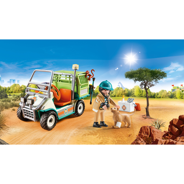 70346 - Playmobil Family Fun - Vétérinaire et véhicule tout terrain