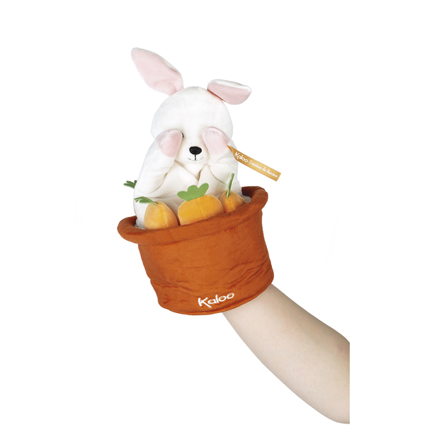 Doudou marionette cache-cache Robin le lapin