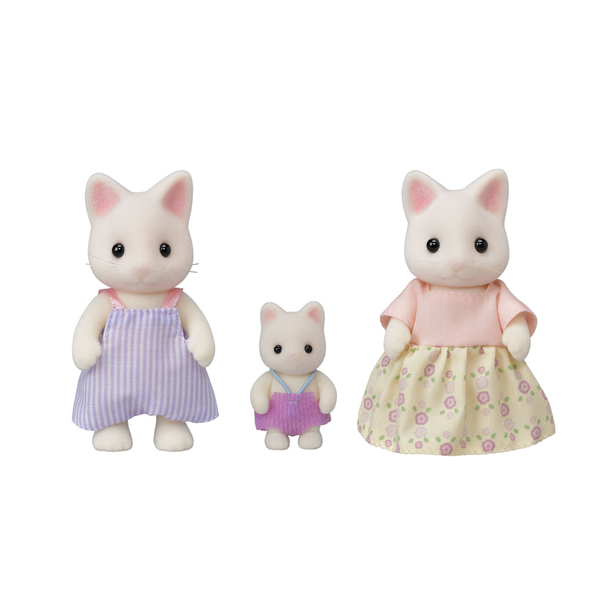 Sylvanian Families - 5373 - La famille chat blanc