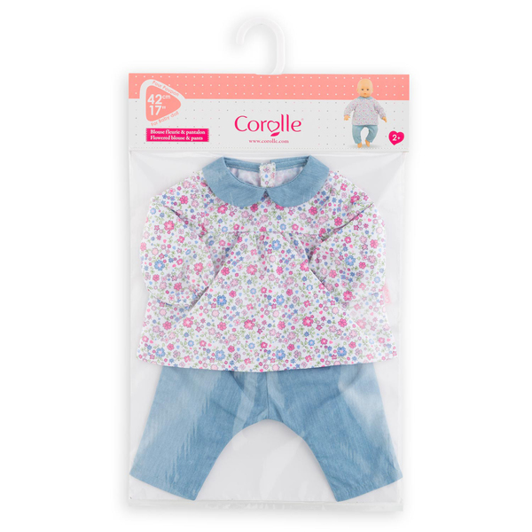 Blouson fleurie et pantalon - Accessoires bébé Corolle