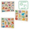 Puzzle bois avec picots