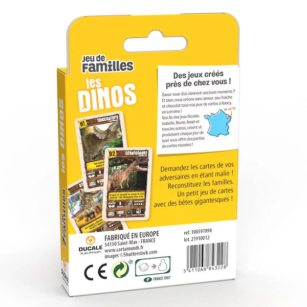 Jeu de 7 Familles Dinosaures