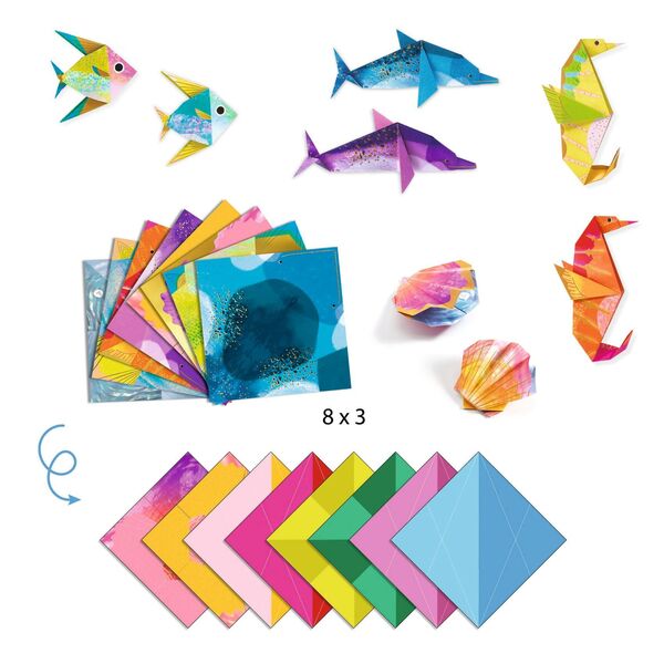 Kit origami - Animaux marins