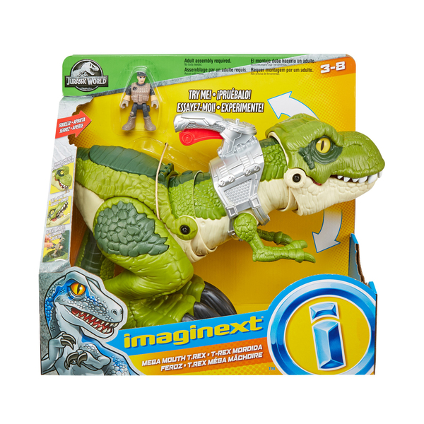 Dinosaure T-Rex méga mâchoire Jurassic World - Imaginext