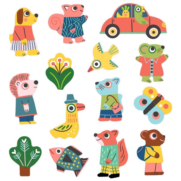 Stickers épais et repositionnables - Les animaux