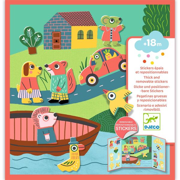 Stickers épais et repositionnables - Les animaux