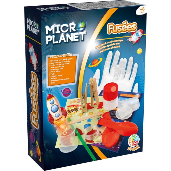 Coffret science explosive - 14 expériences scientifiques Microplanet : King  Jouet, Jeux scientifiques Microplanet - Jeux et jouets éducatifs