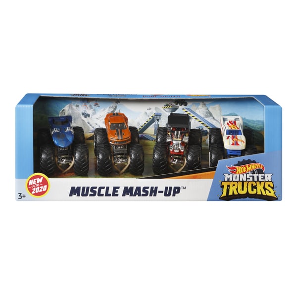 Pack de 4 Monster Trucks 1/64 - Hot Wheels
