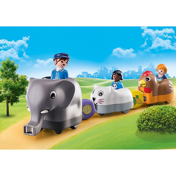 70405 - Playmobil 1.2.3 - Train des animaux
