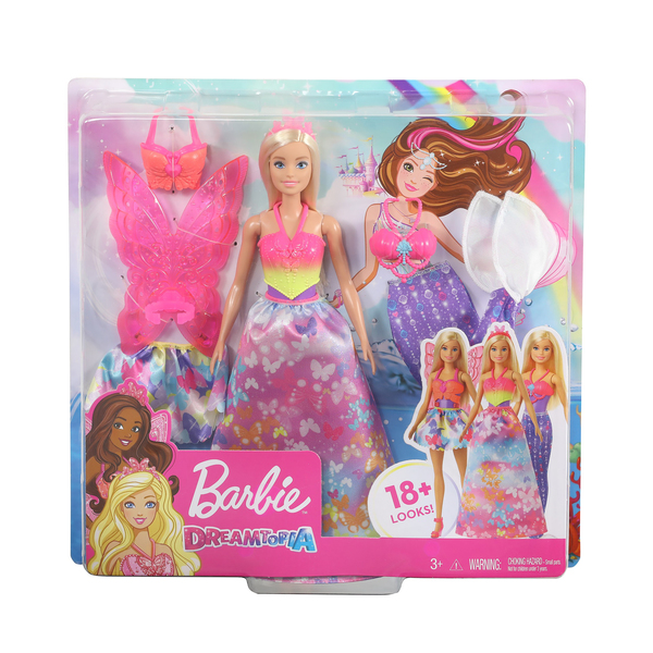 Poupée Barbie Dreamtopia et ses 3 tenues