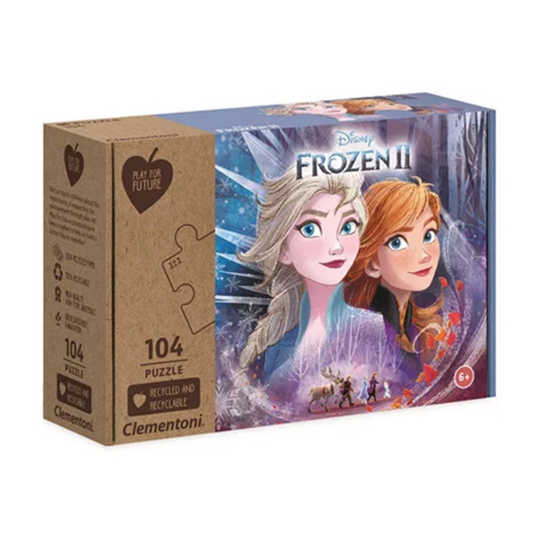 Puzzle 104 pièces Play For Future - La Reine des Neiges