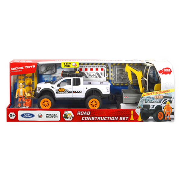 Voiture Pick up Playlife construction 41 cm et accessoires