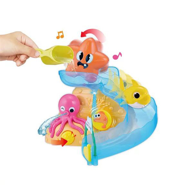 Playset toboggan et poissons Baby Shark