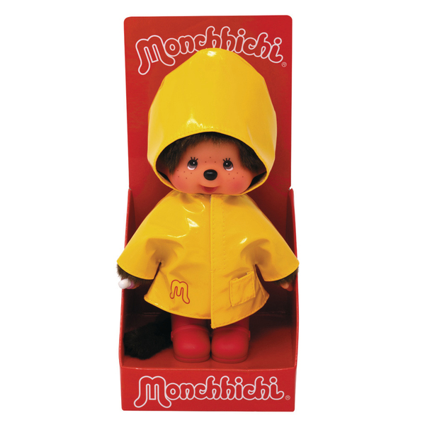 Peluche Monchhichi ciré jaune