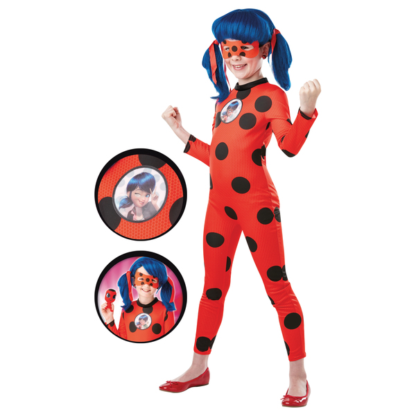 Déguisement Miraculous Ladybug 3/4 ans avec peluche Tikki Rubie S : King  Jouet, Déguisements Rubie S - Fêtes, déco & mode enfants