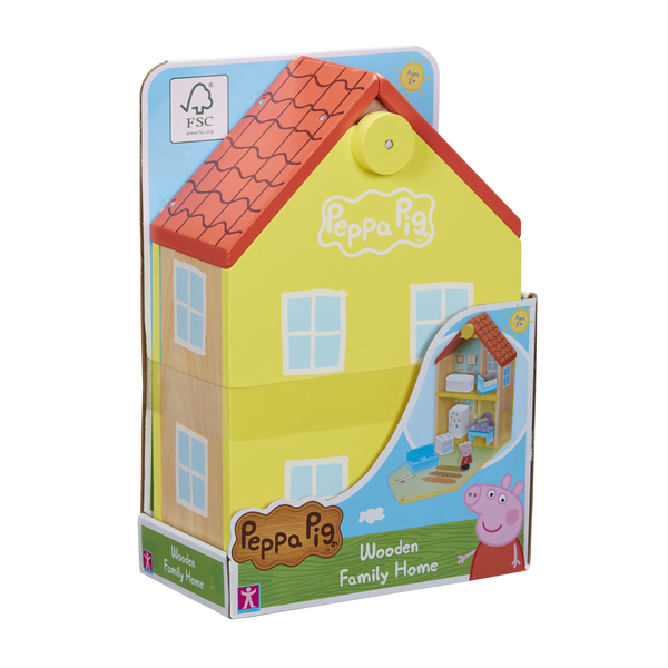 Maison en bois Peppa Pig et 2 figurines