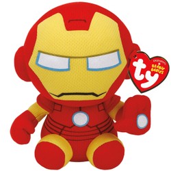 Peluche Beanie Babies Marvel - Iron Man 15 cm