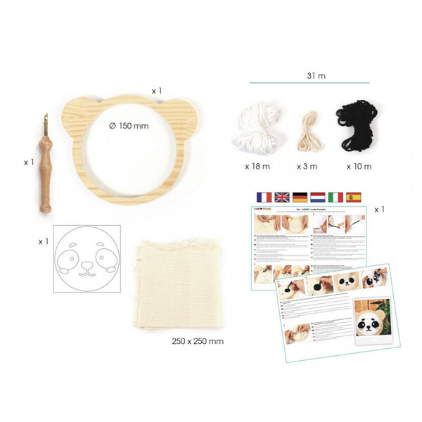 Kit DIY punch needle - Panda