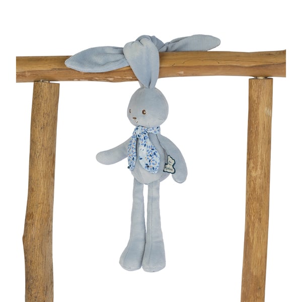 Doudou Lapinoo Pantin Lapin Bleu 25 cm