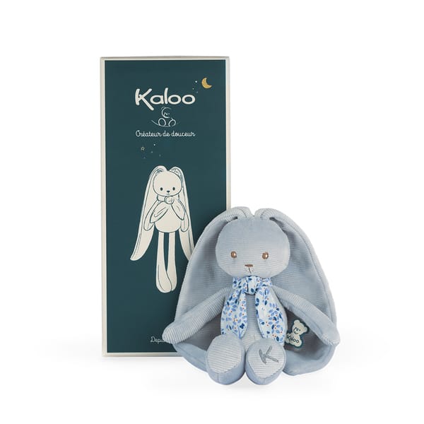 Doudou Lapinoo Pantin Lapin Bleu 25 cm