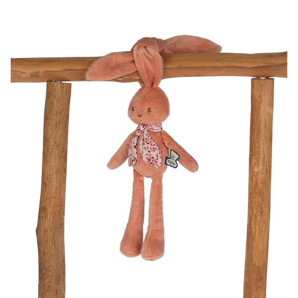 Doudou Lapinoo Pantin lapin terracotta 25 cm