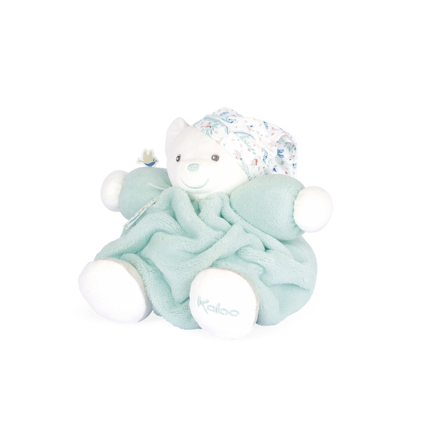 Doudou Petit patapouf ourson vert - 25 cm