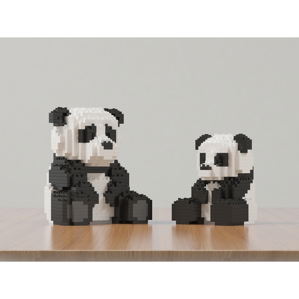 Jeu de construction Jekca - Panda assis