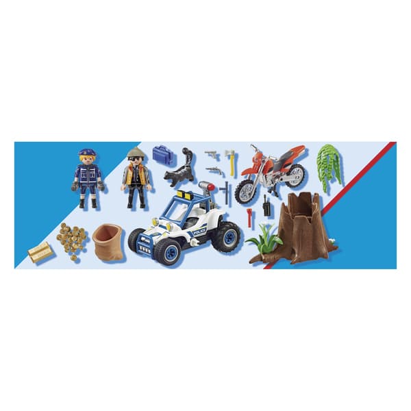 70570 - Playmobil City Action - Policier avec voiturette et voleur moto