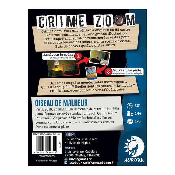 Crime Zoom - Oiseau de malheur 