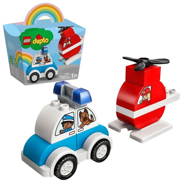 10957 - LEGO® DUPLO - L'hélicoptère des pompiers et la voiture de police