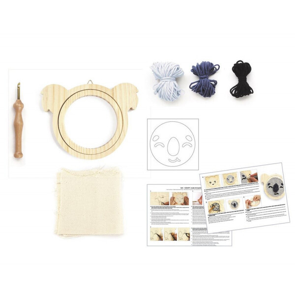 Kit DIY punch needle - Koala 15cm
