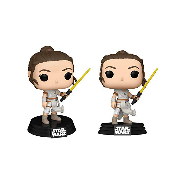 Figurine Rey Sabre Laser Jaune Star Wars - Funko Pop